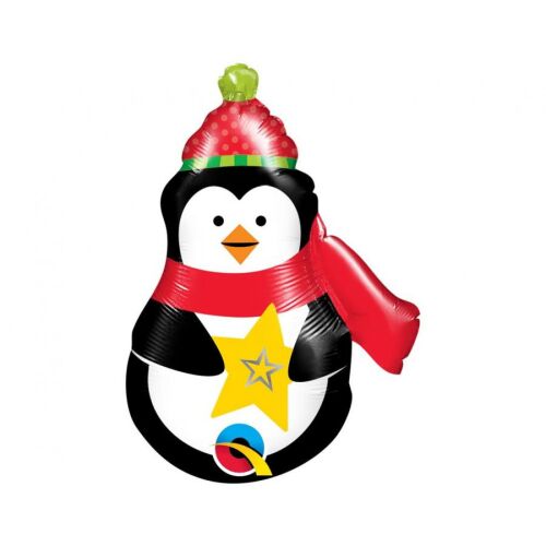 Pingvin Scarf fólia lufi 36 cm (WP) 174342379 - Party kellék