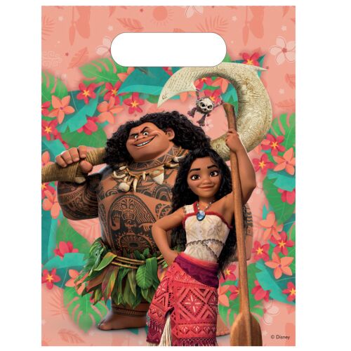 Disney Vaiana Sailing Spirit műanyag ajándéktasak, ajándékzacskó 6 db-os 174342056 