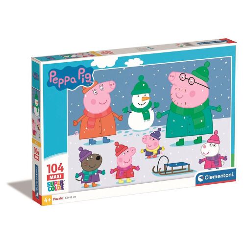 Peppa malac Snow 104 db-os maxi puzzle Clementoni 174342799 - Játék