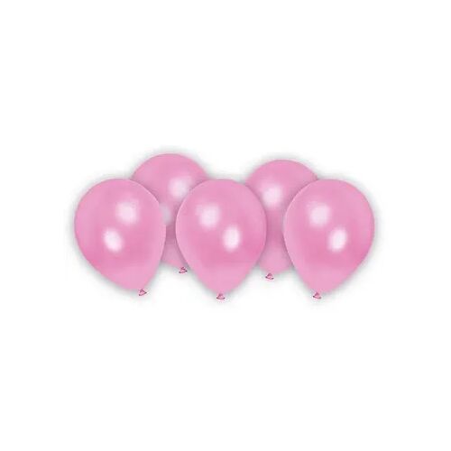Rózsaszín Metallic Pastel Pink léggömb, lufi 8 db-os