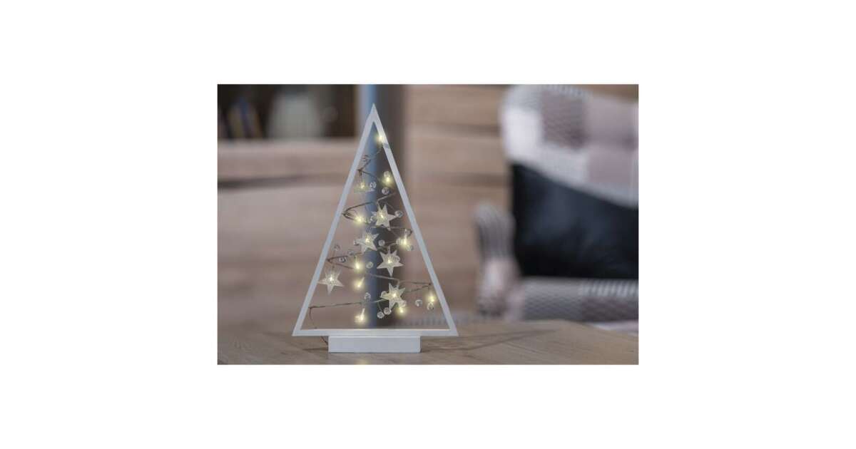 2x LED Weihnachtsbaum Dekoration