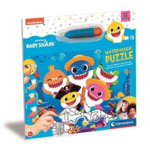 Puzzle, Baby shark, 15 db-os, vízzel színezős, 31x23+ cm lapon 45362718 Puzzle