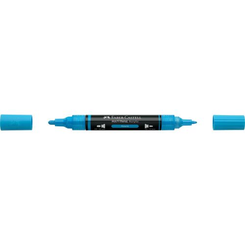 Akril marker kétvégű MULTIMARK 448 Faber-Castell azúrkék 172582977 - Akril marker