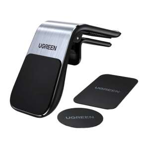 UGREEN LP290 magnetic car vent mount, black, with two metal plates - Car Phone Holder