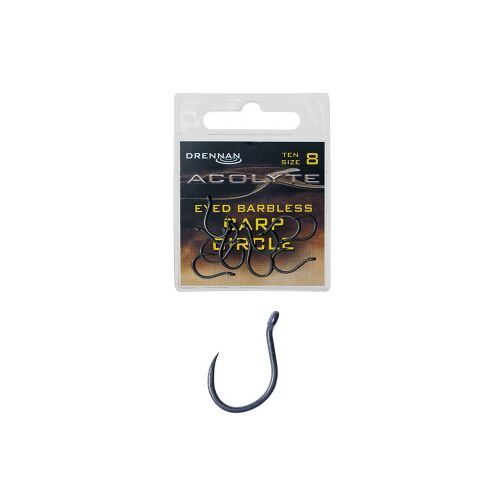 Drennan Acolyte Barbless Carp Circle horog 10-es 172635498 - Feeder és pontyozó horog