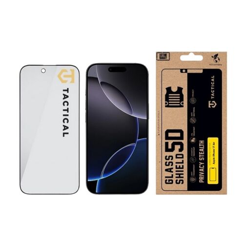 iPhone Air TACTICAL GLASS SHIELD PRIVACY STEALTH 5D képernyővédő üveg 5D, betekintés védelem, FEKETE 172689829 - Tactical