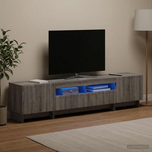vidaXL 5 darabos LED TV szekrény Szürke Sonoma Szerelt Fa 175168376 