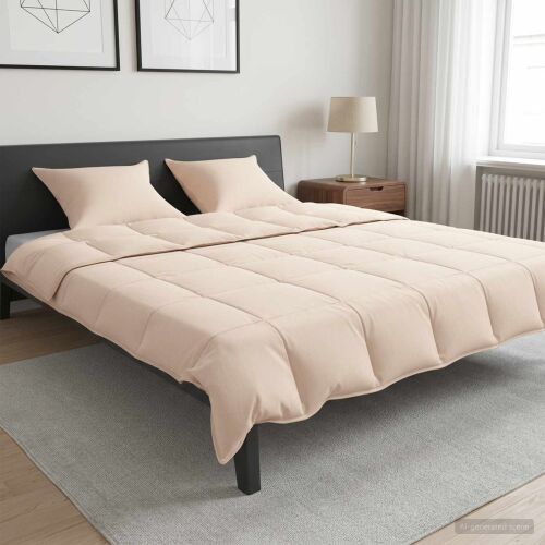 vidaXL Takaró szett 2 db 200 x 240 cm Minden évszak Kapok Szál Bézs 177512200 - Ágynemű