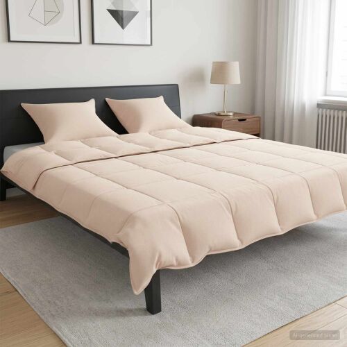 vidaXL Takaró szett 2 db 200 x 200 cm Minden évszak Kapok Szál Bézs 177512518 - Paplan
