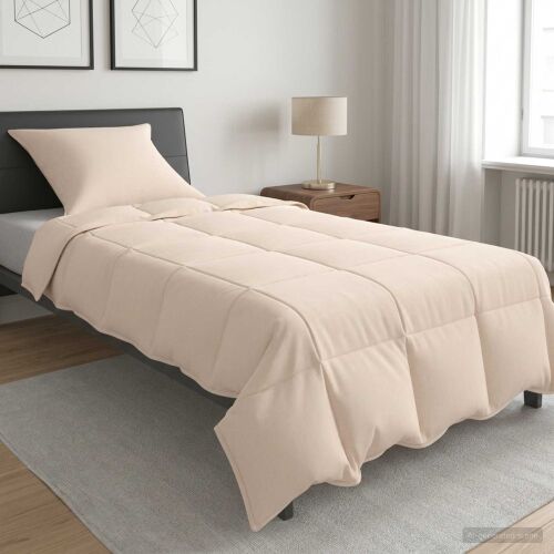 vidaXL Takaró szett 2 db 135 x 200 cm Téli 350 gsm Bézs 177512215 - Paplan