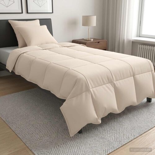 vidaXL Takaró szett 2 db 155 x 220 cm 250 gsm Természetes Kapok Bézs 177512683 - Paplan