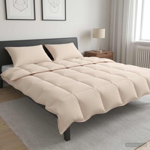vidaXL Takaró szett 2 db 240 x 220 cm 250 gsm Természetes Kapok Bézs 177512319 - Paplan