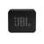 Vizualizare frontală a boxei portabile negre JBL GO Essential