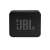 Vizualizare frontală a boxei portabile negre JBL GO Essential