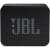 Front view of JBL GO Essential black portable speaker