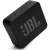 JBL Go Essential portable Bluetooth speaker, black, angled view