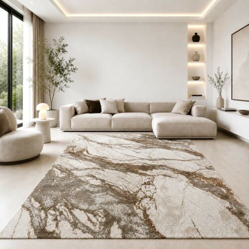 Modern szőnyeg Monaco Lux 4759 Krém-Arany-Bronz 80x250cm 172742108 - Nílus