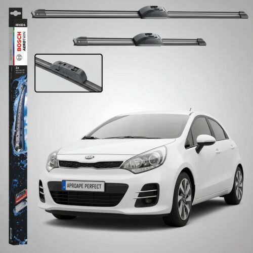 Ablaktörlő lapátok Kia Rio III UB 2011-2017, Első szett 650mm + 400mm Aerotwin Retrofit AR653S, Bosch 172745282 - Autóalkatrész