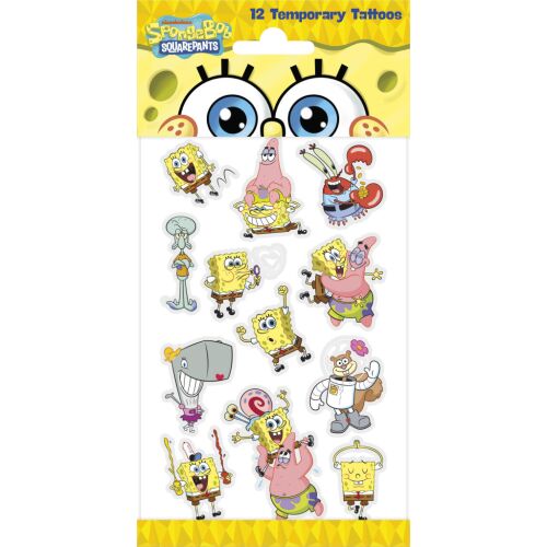 SpongyaBob Fun tetkó 12 db-os 172755678 - Tetoválás gyerekeknek
