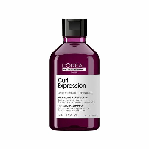 L'Oreal Professionnel, Serie Expert Curl Expression, Glicerin + Urea H + Hibiszkuszmag, Hajsampon, Lerakódások Elleni, 300 ml