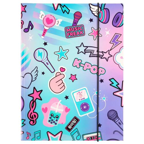 K-POP Rainbow gumis mappa A/4, CoolPack (27669CP) 172889641 - Gumis mappa