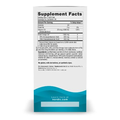 Ultimate Omega-D3 120 lágy kapszula – finom citrom ízzel 172920903 - Vitamin