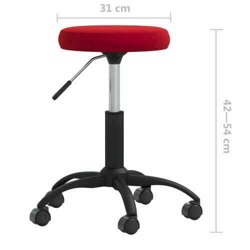 vidaXL Étkezőszék, borvörös, bársonnyal kárpitozott 172958338 - Szalon szék