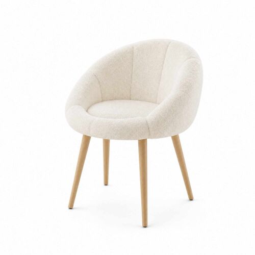 Atelier Del Sofa Szárnyas fotel Fehér Dió Papatya - Fehér, Dió 172974643 - Fotel
