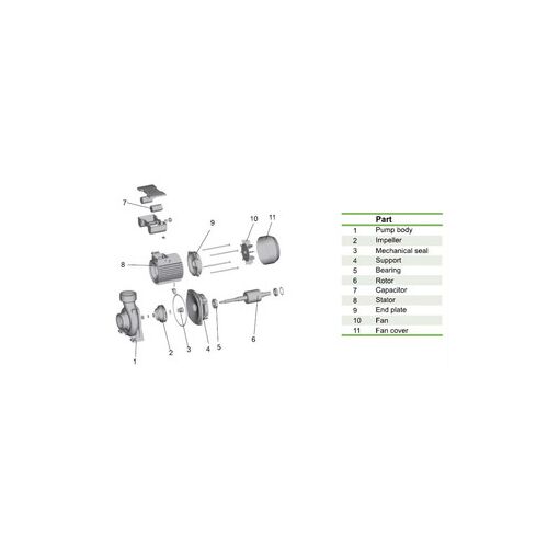 LEO ND XHM/6B Mechanical seal 172925760 - Szivattyú kiegészítő
