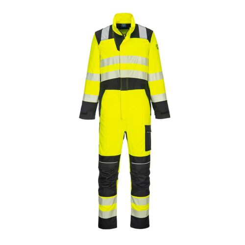 PW3 FR Modaflame Hi-Vis lángálló overál PW_FR507YBRM Sárga/Fekete - M méret 172990887 - Munkás overál