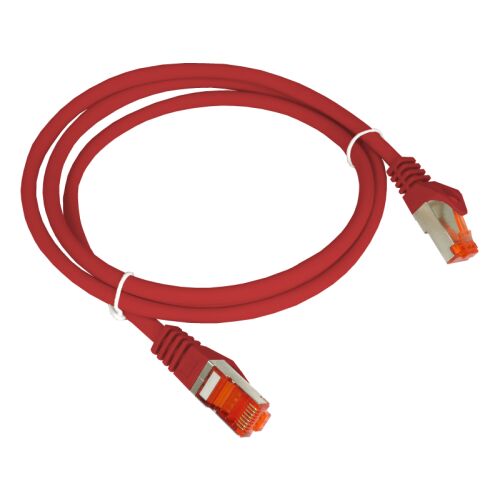 Patchkábel F/UTP cat.6 PVC 0,25m piros ALANTEC
