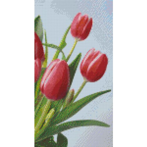 Pixel szett 6 normál alaplappal, színekkel, tulipánok (806163) 173002315 - Művészet és hobbi