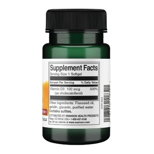 D3-vitamin 4000 NE (100 mcg) 90 lágykapszula 173003247 - Swanson