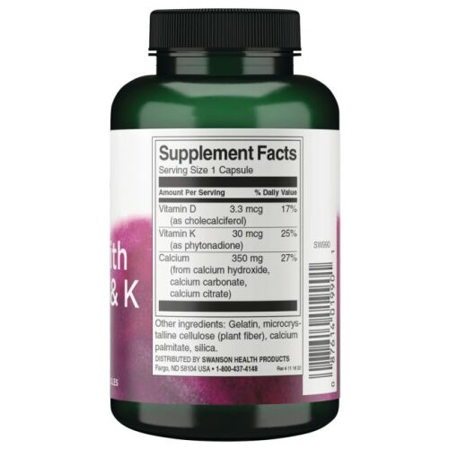 Kalcium D- és K-vitaminnal, 100 kapszula