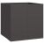 vidaXL fekete acél virágcserép 80x80x80 cm 173005786