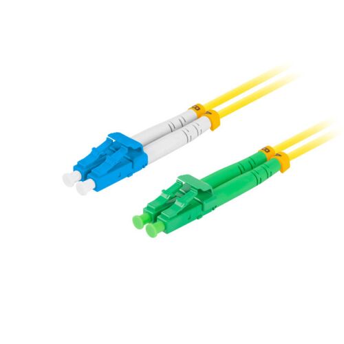 Optikai szálas patch kábel sm lc/apc-lc/upc duplex 3.0mm lszh g657a1 1m sárga 173027290 - Optikai kábel
