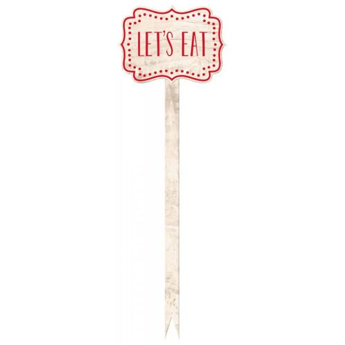 Let's Eat Red pálca 12 db-os 173036528 - Otthon és kert