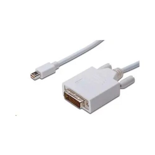 PREMIUMCORD Mini DisplayPort - DVI kábel 2m, fehér 173045003 - DVI átalakító