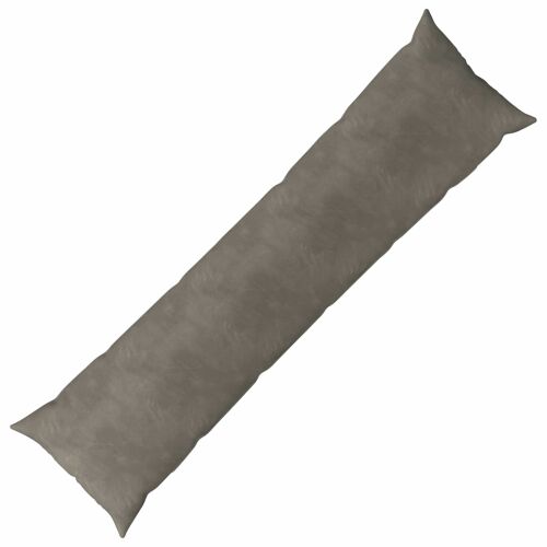 vidaXL Párna párnával HEERLEN Világosszürke 40 x 145 cm Bársony 173071353 - Párna