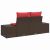 vidaXL Kerti kanapé párnával tárolóval 184 x 62 x 69 cm polirattan 173071923