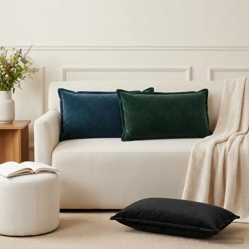 vidaXL Párna párnával HOUTEN 6 db Kék Bársony 177529853 - Párna