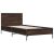 vidaXL barna tölgy ágykeret 90x190 cm 173083510