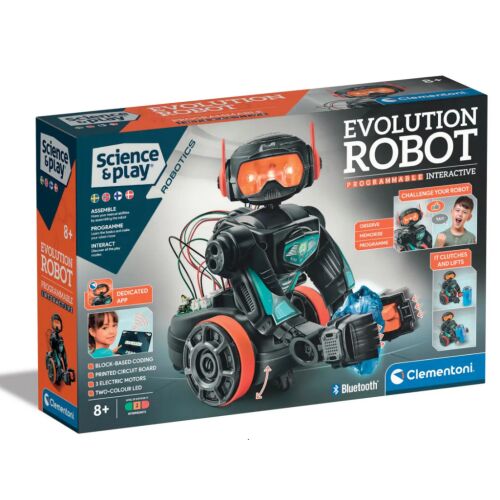 Programozható játékrobot Evolution Robot Clementoni 174336770 - Tudományos és felfedező játék