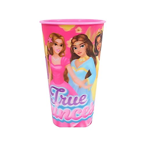 Hercegnők True 3D hatású műanyag pohár 480 ml