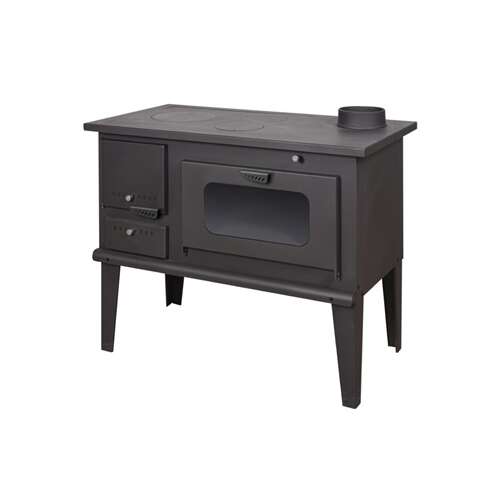 Warnex Sparhelt HUNOR 4014 JOBBOS fatüzelésű sparhelt sütővel és két fiókkal