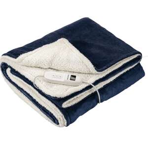 Sencor SUB 2001B electric heated blanket, blue and white, soft and cozy, perfect for cold nights - Electric Blanket Warmer