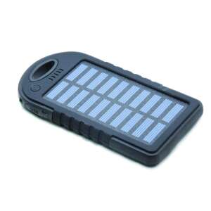 Napelemes Powerbank - 3000 mAh - 2 USB Port - LED Lámpa