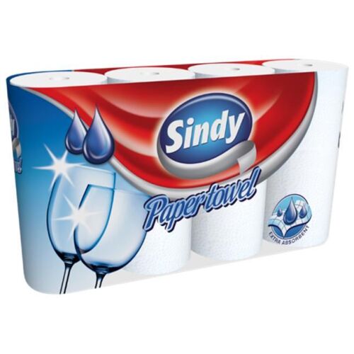 Sindy háztartási papírtörlő 2 rétegű, 4 tekercses (KKC2004018) 173139153 - Sindy