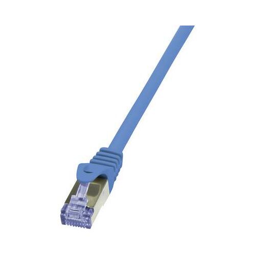 RJ45 Hálózati csatlakozókábel, CAT 6A S/FTP [1x RJ45 dugó - 1x RJ45 dugó] 3 m, kék LogiLink