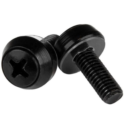 Startech.com M6 x 12mm - Mounting Screws csavar 100db fekete (CABSCRWSM62B) 173149785 - Csavar